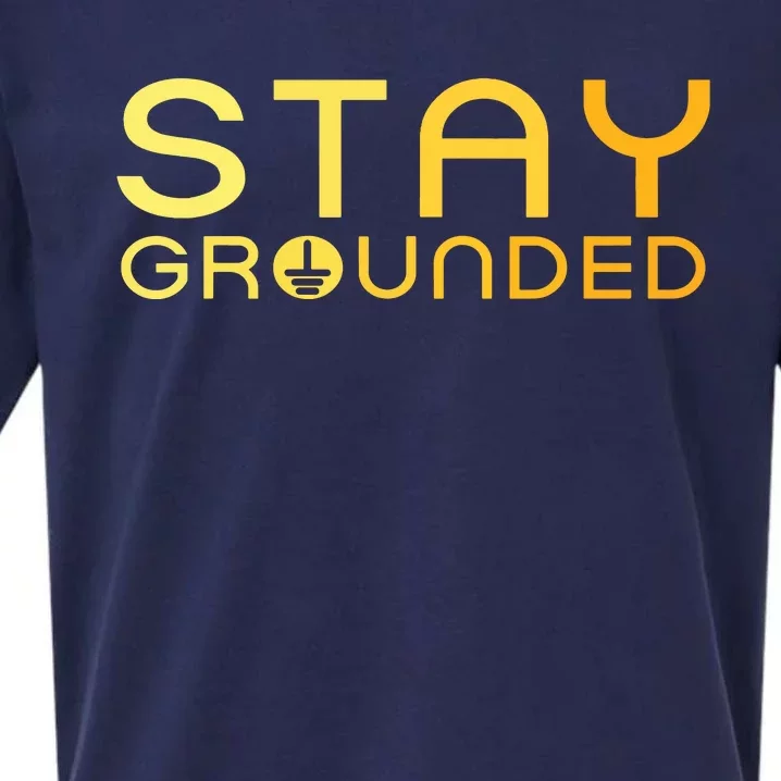 Electrician Art Women Electrical Engineer Stay Grounded Sueded Cloud Jersey T-Shirt