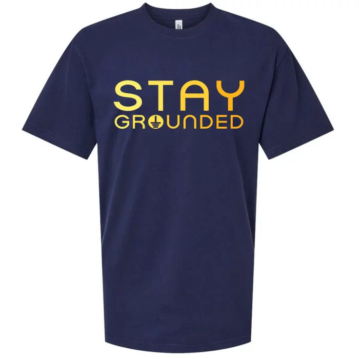 Electrician Art Women Electrical Engineer Stay Grounded Sueded Cloud Jersey T-Shirt