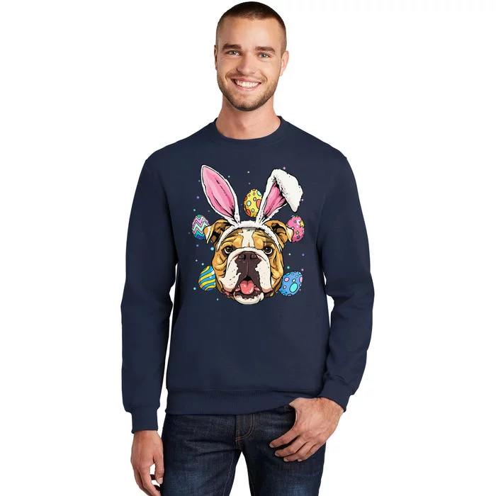 Easter Bunny American Bulldog Dog Women Sweatshirt