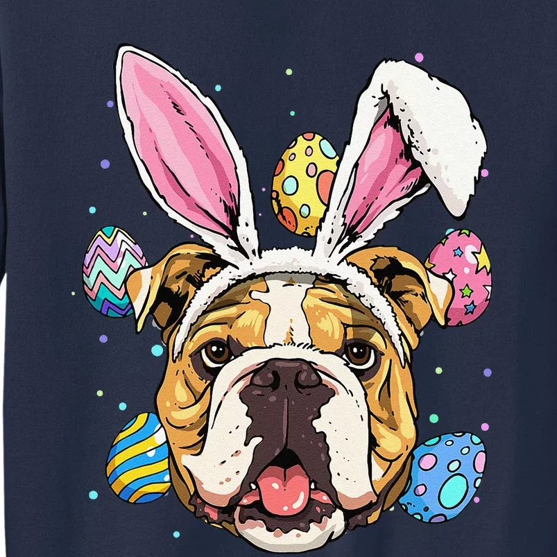 Easter Bunny American Bulldog Dog Women Sweatshirt