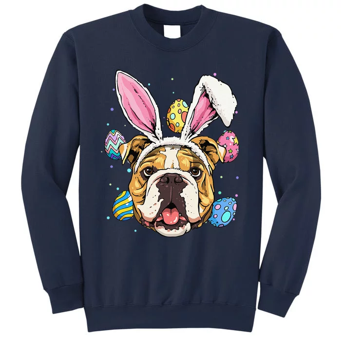 Easter Bunny American Bulldog Dog Women Sweatshirt