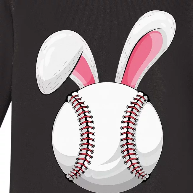 Easter Baseball Ball Easter Day Spring Easter Baby Long Sleeve Bodysuit