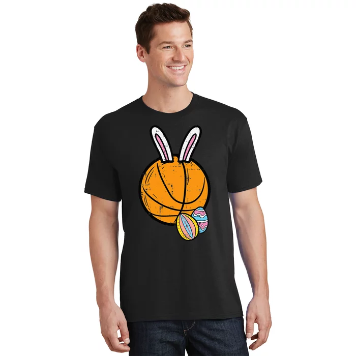 Easter Basketball Bunny Rabbit Sports T-Shirt