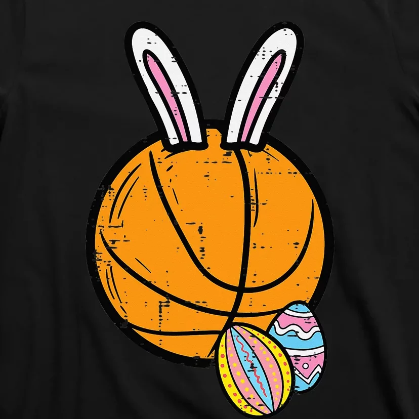 Easter Basketball Bunny Rabbit Sports T-Shirt