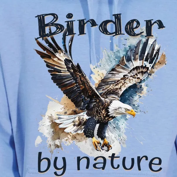 Eagle Birding By Nature Birding Bird Watching Bird Lover Unisex Surf Hoodie