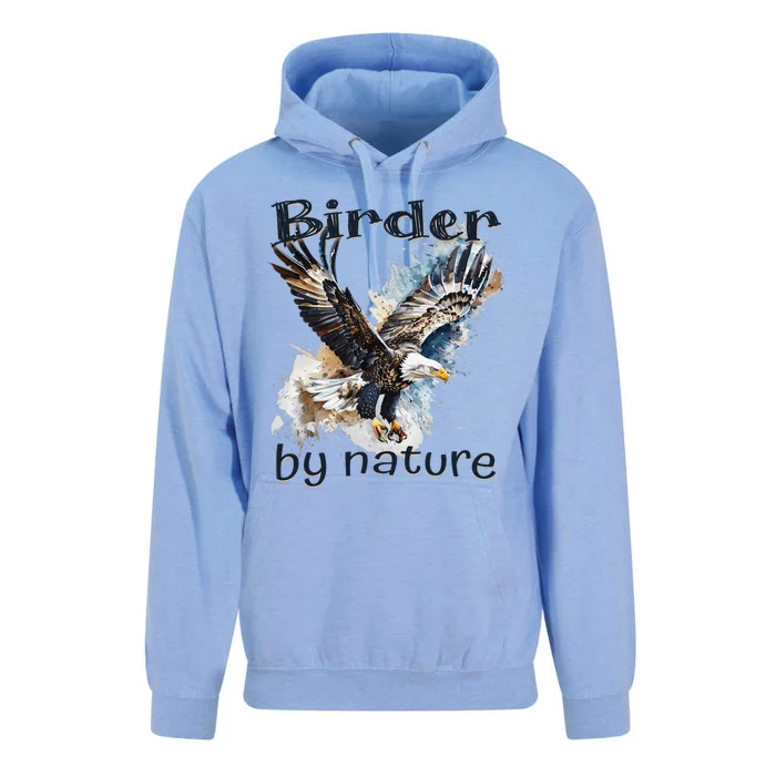 Eagle Birding By Nature Birding Bird Watching Bird Lover Unisex Surf Hoodie