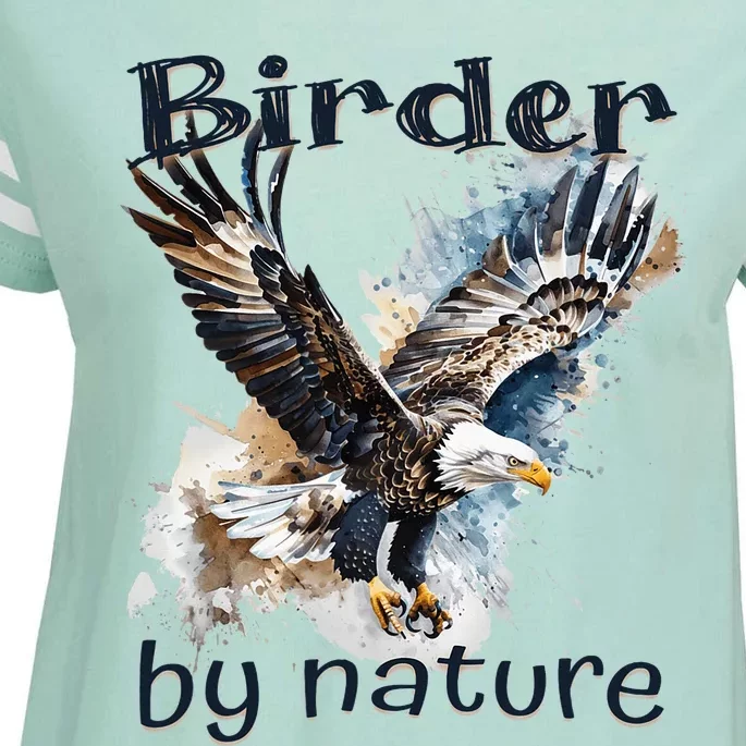 Eagle Birding By Nature Birding Bird Watching Enza Ladies Jersey Football T-Shirt