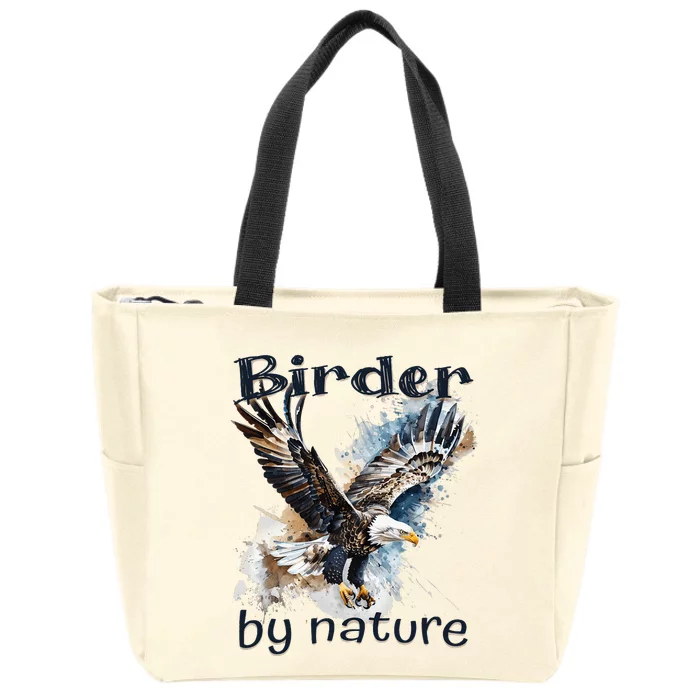 Eagle Birding By Nature Birding Bird Watching Zip Tote Bag