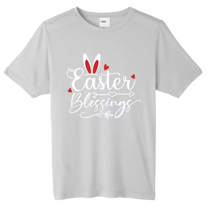 Easter Blessings Bunny Ears Resurrection Day Sunday Hearts Gift ChromaSoft Performance T-Shirt