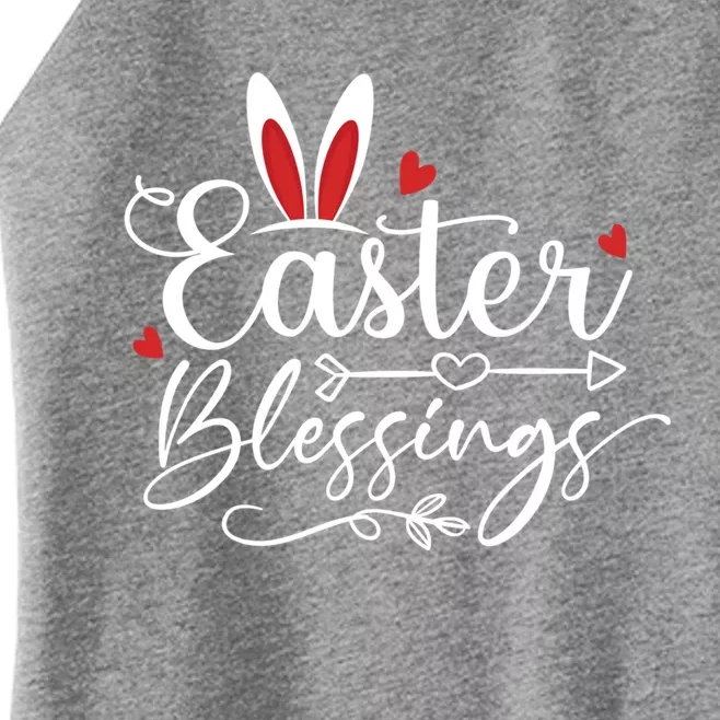 Easter Blessings Bunny Ears Resurrection Day Sunday Hearts Gift Women’s Perfect Tri Rocker Tank