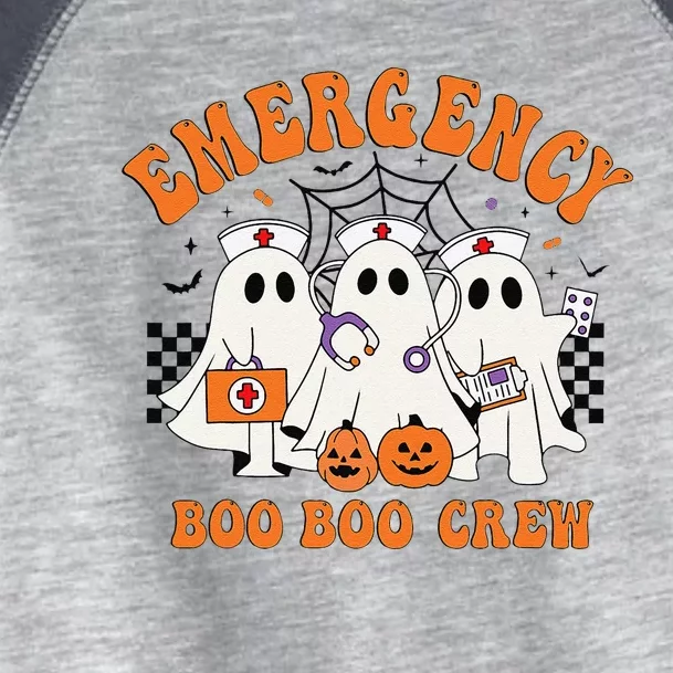 Emergency Boo Boo Crew Halloween Ghost Nurse Toddler Fine Jersey T-Shirt