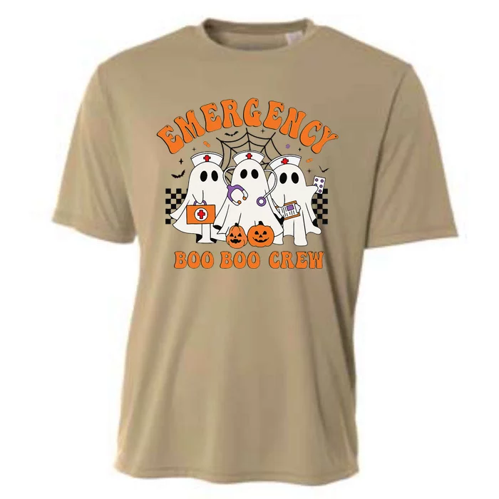 Emergency Boo Boo Crew Halloween Ghost Nurse Cooling Performance Crew T-Shirt