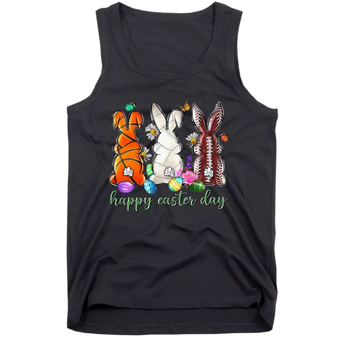 Easter Baseball Basketball Football Bunny Easter Tank Top