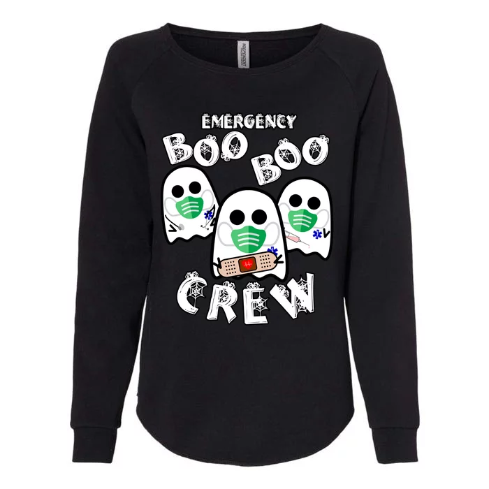 Emergency Boo Boo Crew Gift Funny Nurse Halloween Er Ed Ward Gift Womens California Wash Sweatshirt