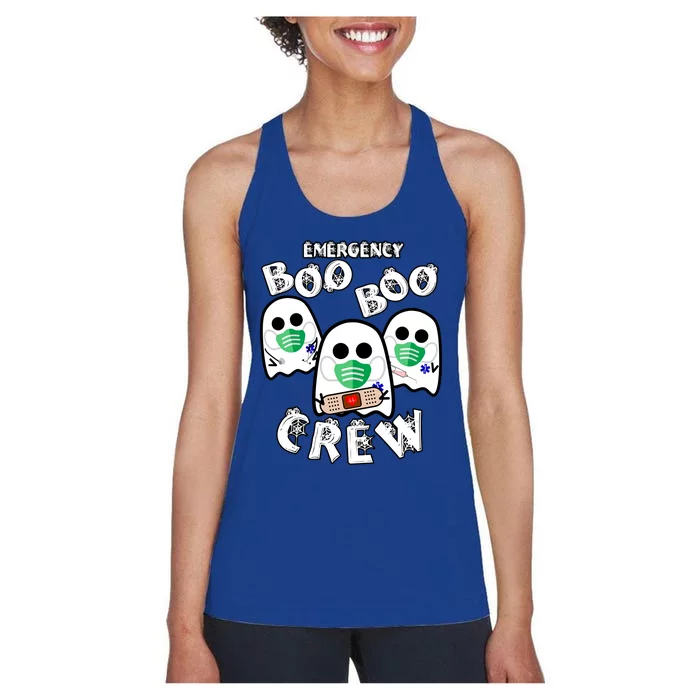 Emergency Boo Boo Crew Gift Funny Nurse Halloween Er Ed Ward Gift Women's Racerback Tank