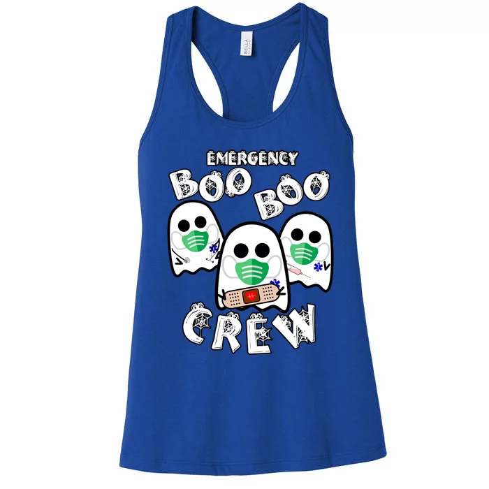 Emergency Boo Boo Crew Gift Funny Nurse Halloween Er Ed Ward Gift Women's Racerback Tank