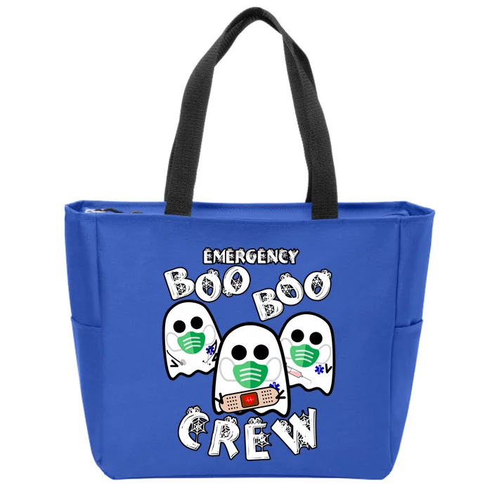 Emergency Boo Boo Crew Gift Funny Nurse Halloween Er Ed Ward Gift Zip Tote Bag