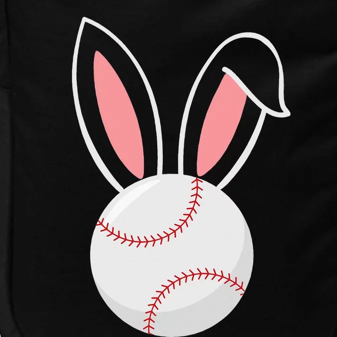 Easter Baseball Bunny Ears Funny Baseball Fan Easter Bunny Impact Tech Backpack