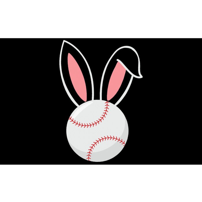 Easter Baseball Bunny Ears Funny Baseball Fan Easter Bunny Bumper Sticker