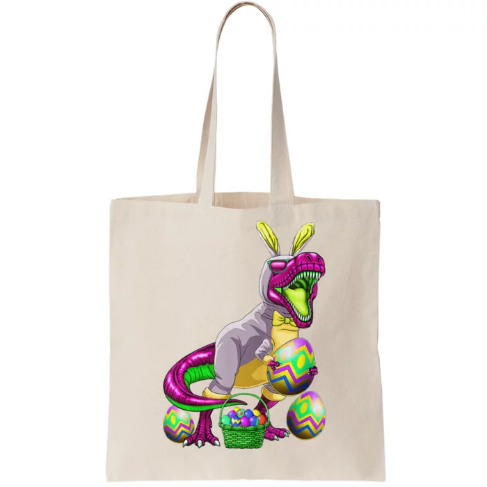 Easter Basket Bunny Dinosaur Egg T Rex Tote Bag