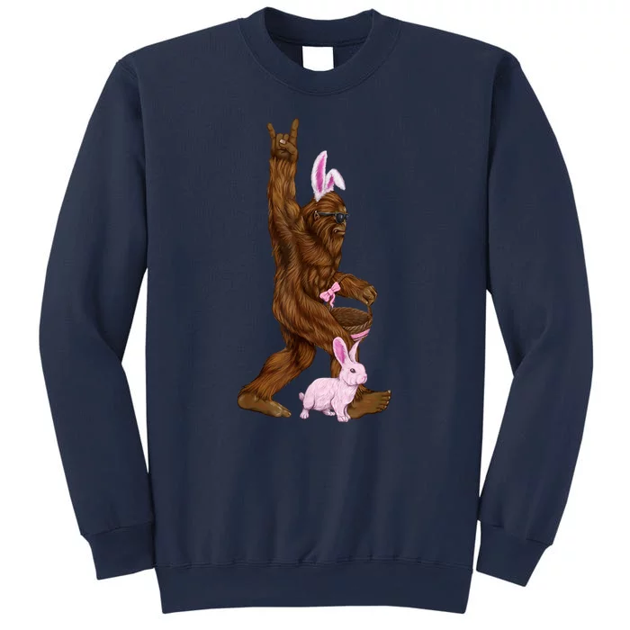 Easter Bigfoot Bunny In A Basket Is Funny For Sunday Sweatshirt