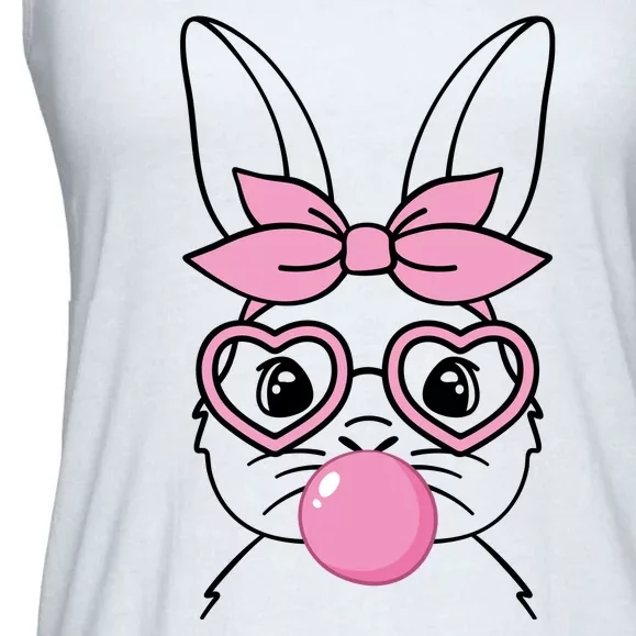 Easter Bunny Bubble Gum Cute Ladies Essential Flowy Tank