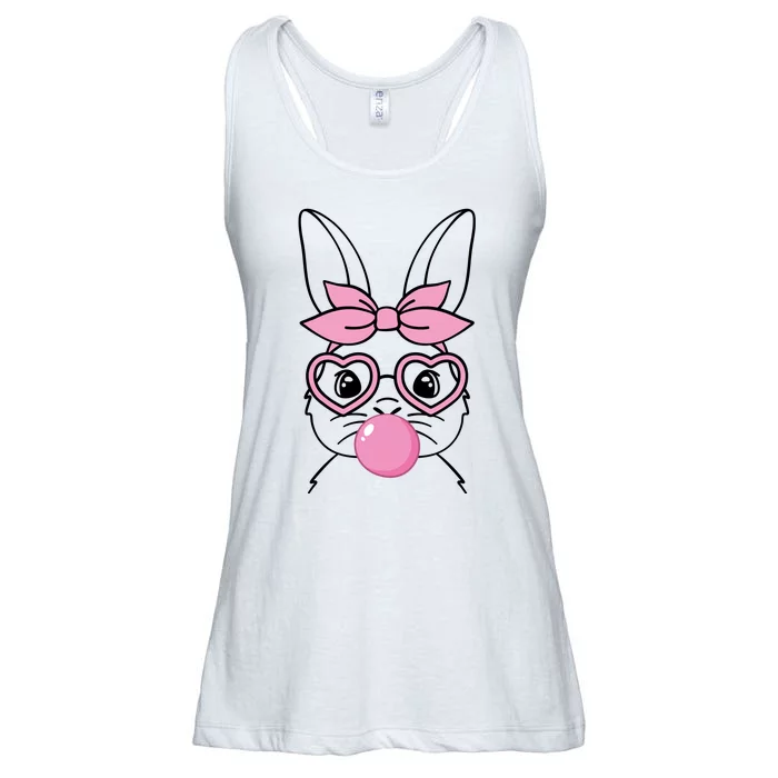 Easter Bunny Bubble Gum Cute Ladies Essential Flowy Tank