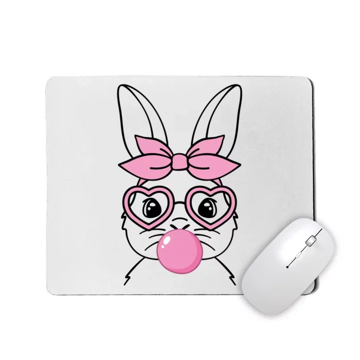 Easter Bunny Bubble Gum Cute Mousepad