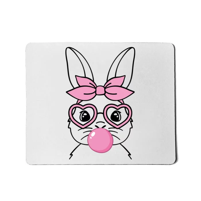 Easter Bunny Bubble Gum Cute Mousepad