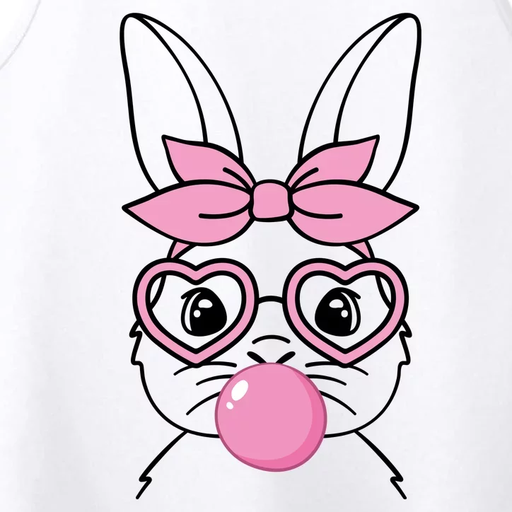 Easter Bunny Bubble Gum Cute Performance Tank