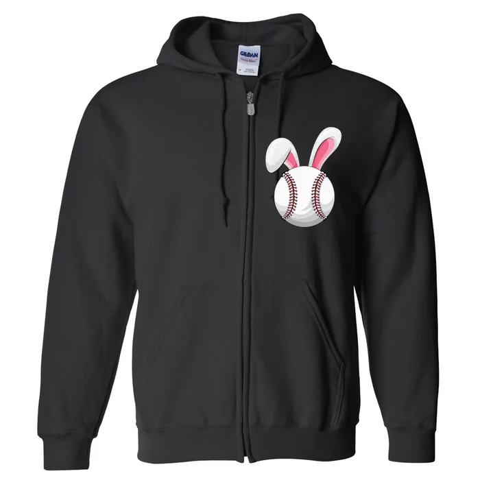 Easter Baseball Ball Easter Day Funny Spring Easter Bunny Full Zip Hoodie