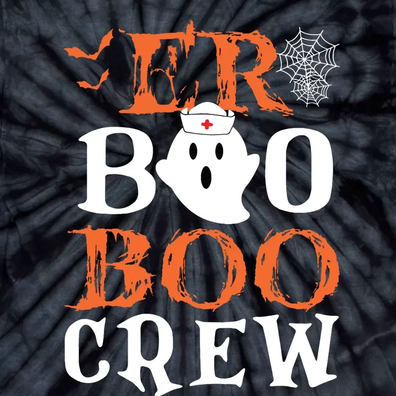 Er Boo Boo Crew Cute Ghost Nurse Halloween Costume Nursing Tie-Dye T-Shirt