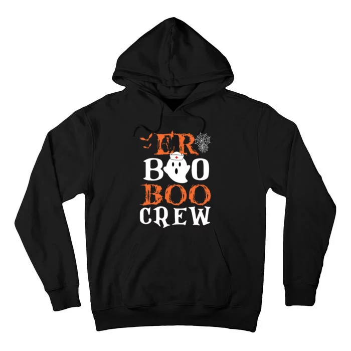 Er Boo Boo Crew Cute Ghost Nurse Halloween Costume Nursing Tall Hoodie