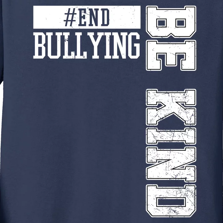 End Bullying Be Kind Awareness Kids Long Sleeve Shirt