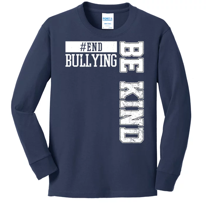 End Bullying Be Kind Awareness Kids Long Sleeve Shirt