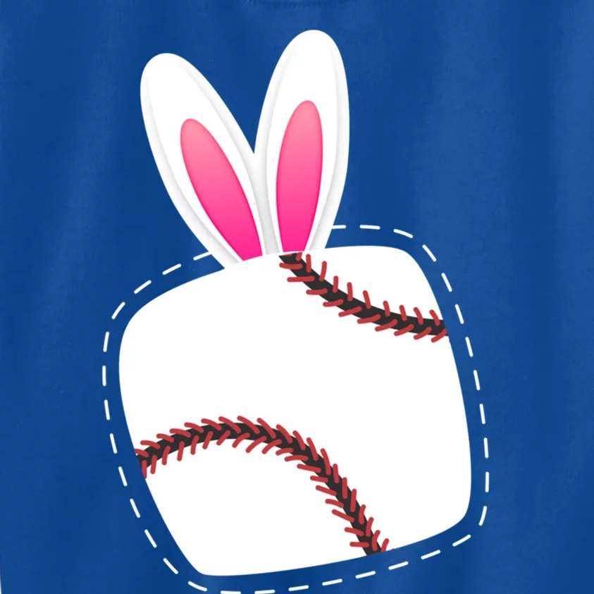 Easter Baseball Ball Easter Day Funny Easter Bunny Baseball Great Gift Kids Sweatshirt