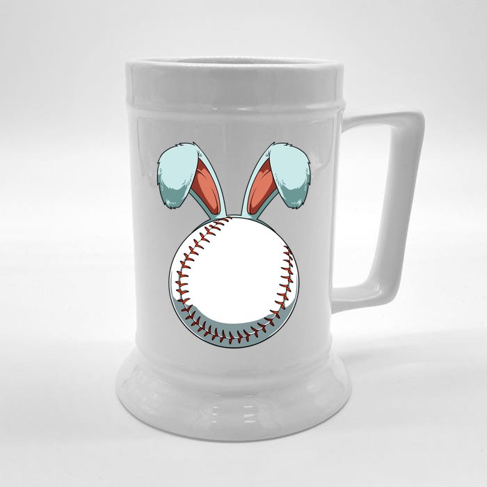 Easter Baseball Ball Easter Day Funny Easter Bunny Baseball Great Gift Front & Back Beer Stein