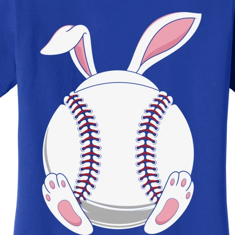 Easter Baseball Ball Easter Day Funny Easter Bunny Baseball Gift Women's T-Shirt