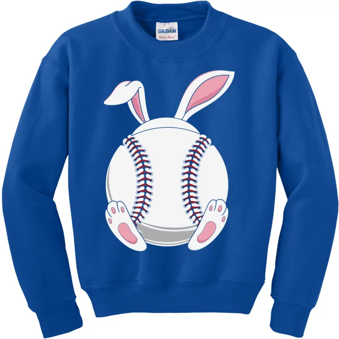 Easter Baseball Ball Easter Day Funny Easter Bunny Baseball Gift Kids Sweatshirt