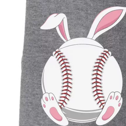 Easter Baseball Ball Easter Day Funny Easter Bunny Baseball Gift Doggie 3-End Fleece Hoodie