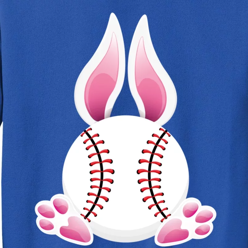 Easter Baseball Ball Easter Day Funny Easter Bunny Baseball Gift Tall Sweatshirt