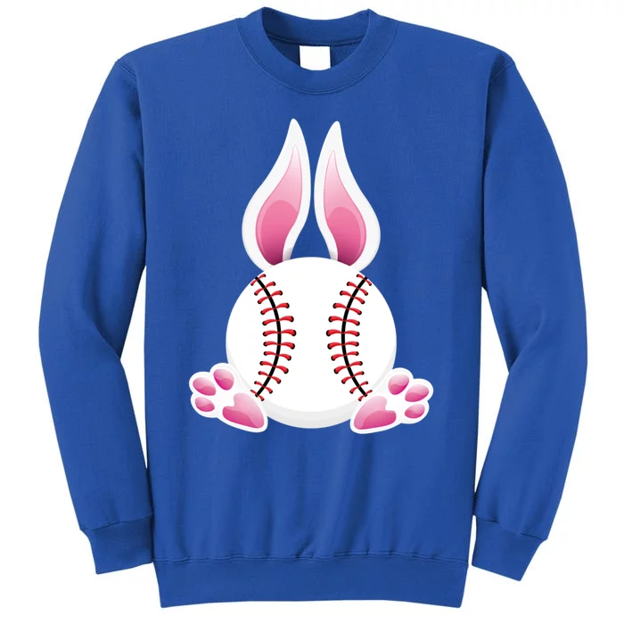 Easter Baseball Ball Easter Day Funny Easter Bunny Baseball Gift Tall Sweatshirt