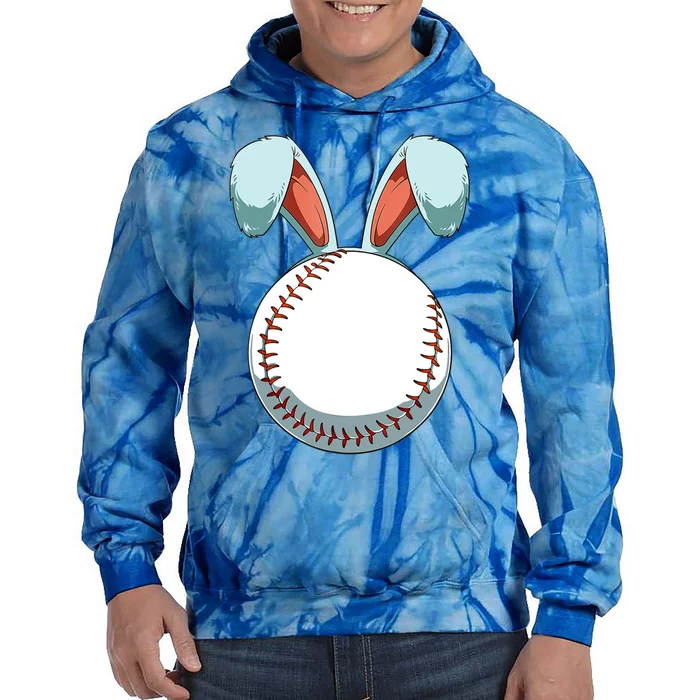 Easter Baseball Ball Easter Day Funny Easter Bunny Baseball Gift Tie Dye Hoodie