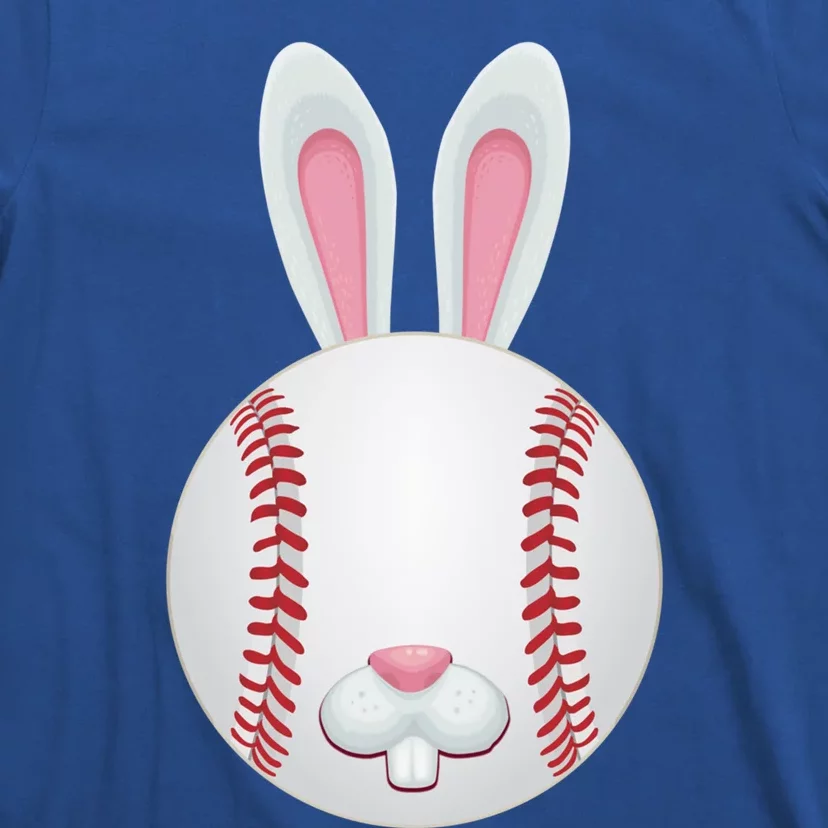 Easter Baseball Ball Egg Bunny Ears Funny Player Gift T-Shirt