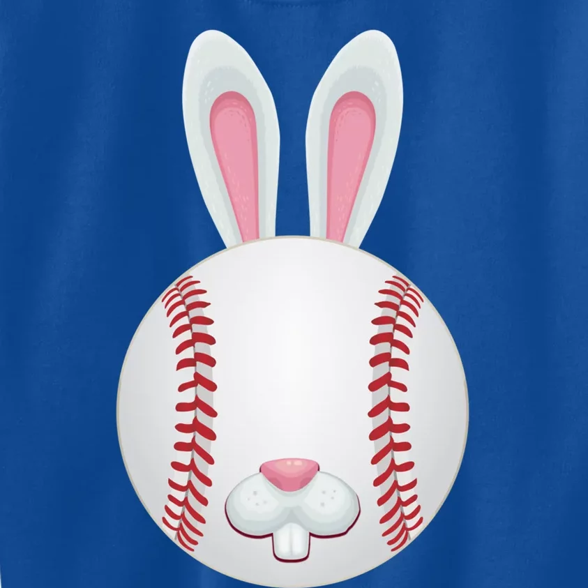 Easter Baseball Ball Egg Bunny Ears Funny Player Gift Kids Sweatshirt