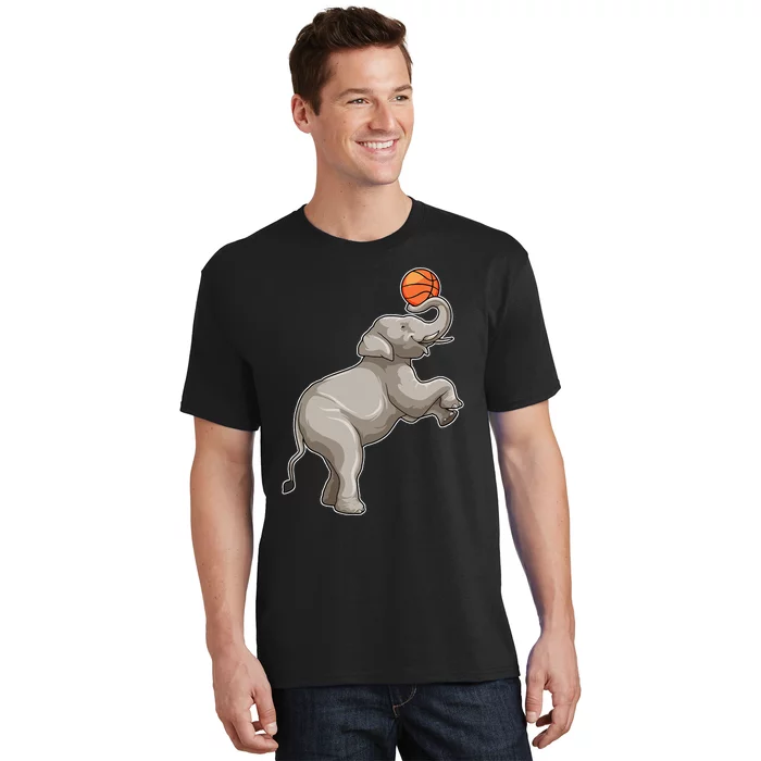 Elephant Basketball Basketball Player Sports T-Shirt