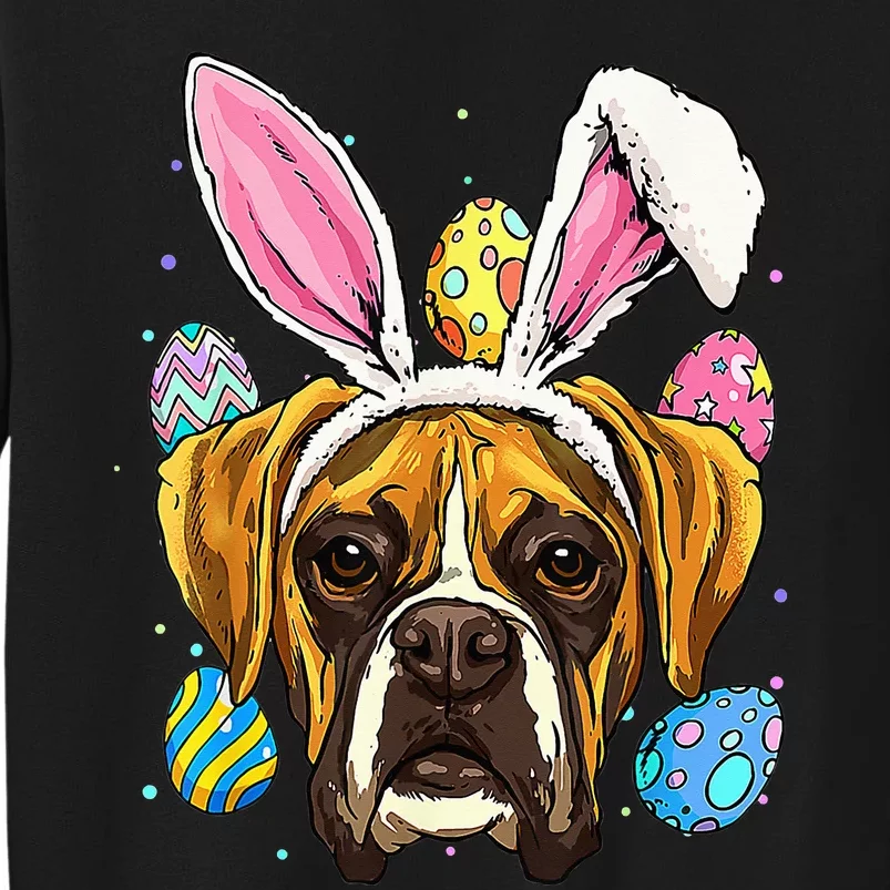 Easter Bunny Boxer Dog funny easter day Tall Sweatshirt