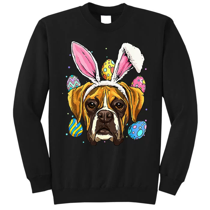 Easter Bunny Boxer Dog funny easter day Tall Sweatshirt