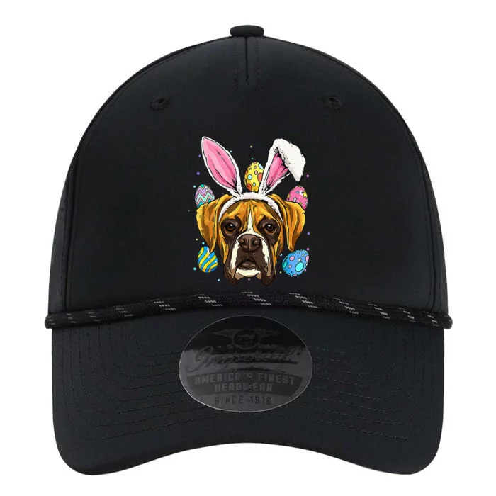 Easter Bunny Boxer Dog funny easter day Performance The Dyno Cap