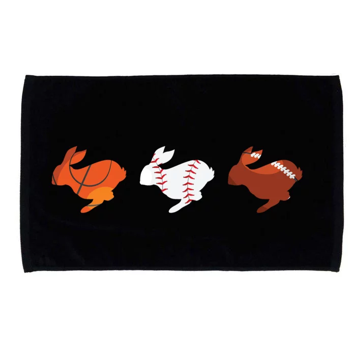 Easter Bunny Basketball Baseball Football Outfits Gift Microfiber Hand Towel